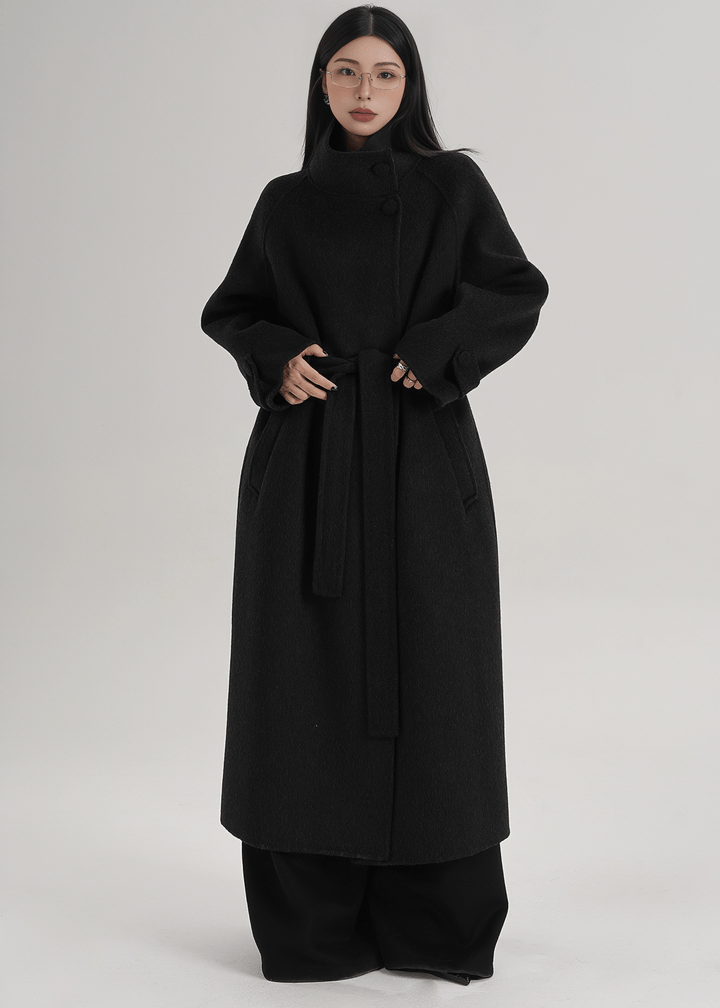 ELEGANT RAGLAN FUNNEL COAT - ANLEM