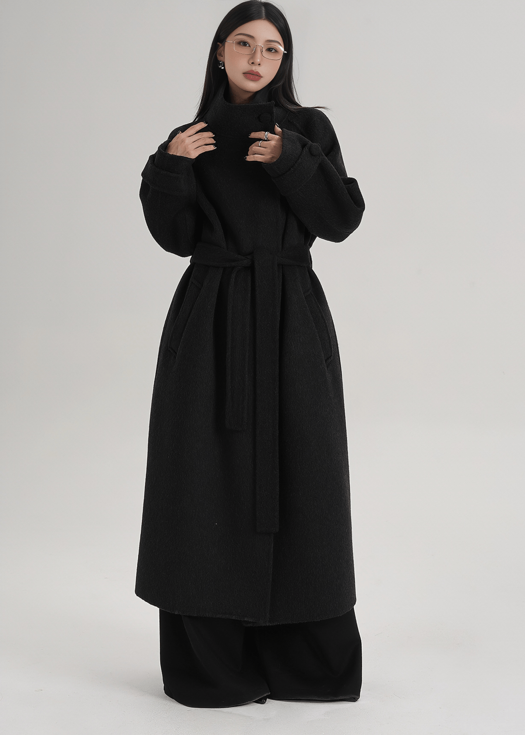 ELEGANT RAGLAN FUNNEL COAT - ANLEM