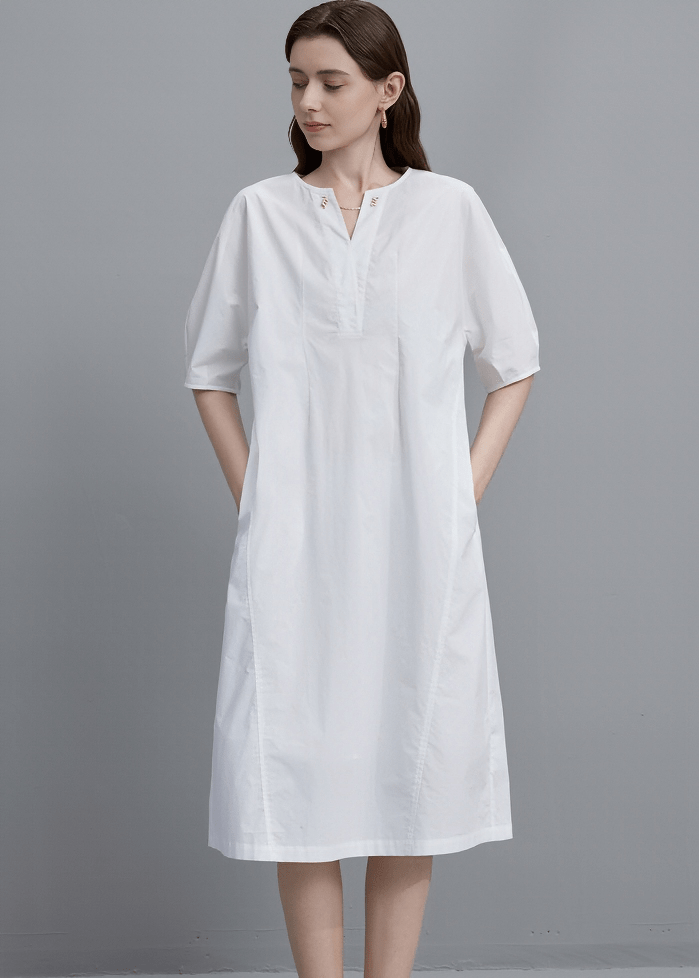 ESSENTIAL POPLIN TUNIC DRESS - ANLEM