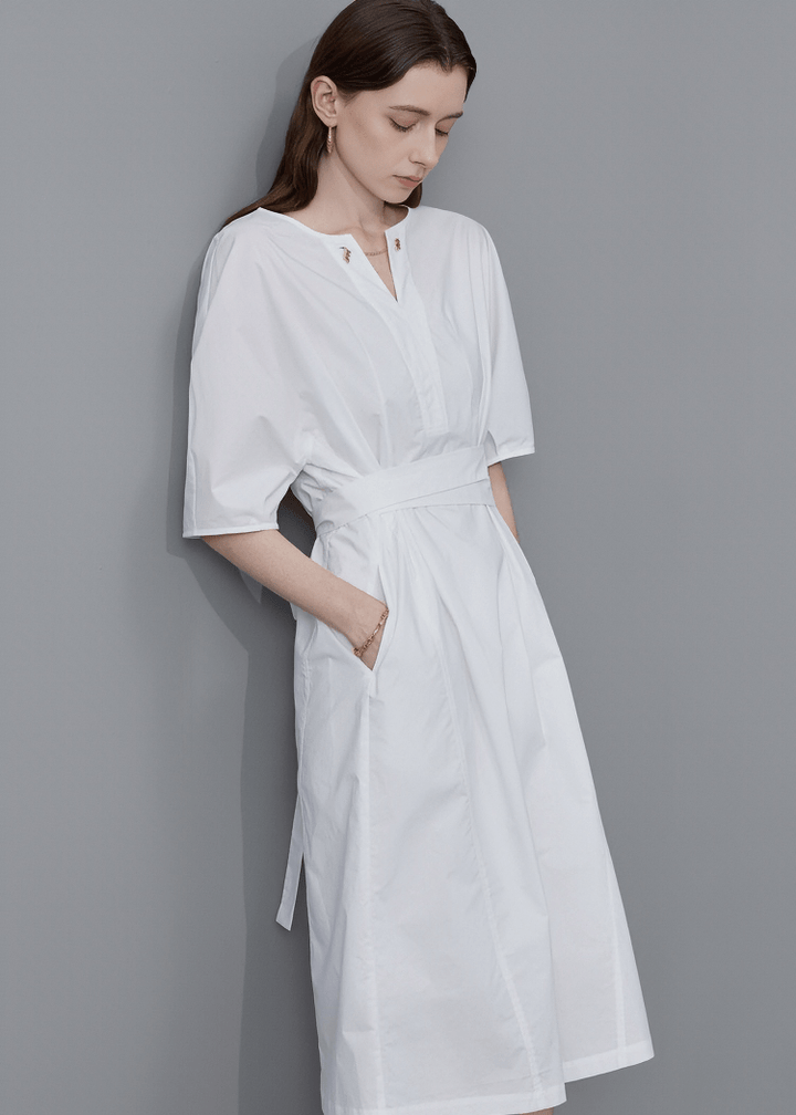 ESSENTIAL POPLIN TUNIC DRESS - ANLEM