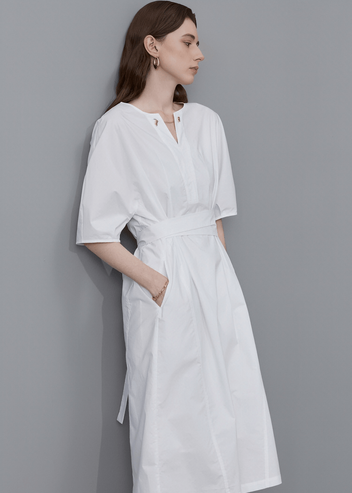 ESSENTIAL POPLIN TUNIC DRESS - ANLEM