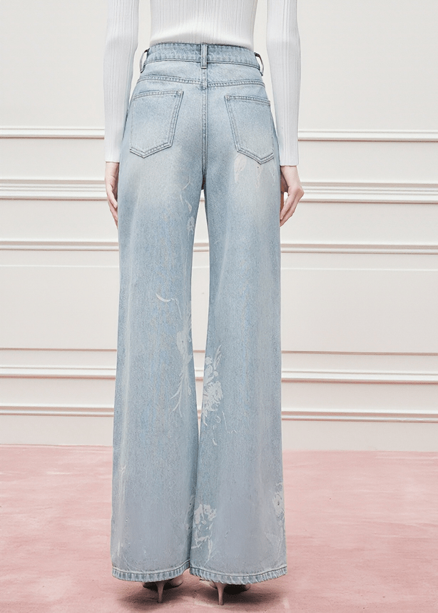 ETHEREAL BLOOM WIDE - LEG DENIM - ANLEM
