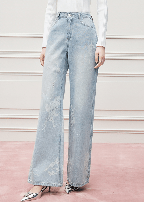 ETHEREAL BLOOM WIDE - LEG DENIM - ANLEM