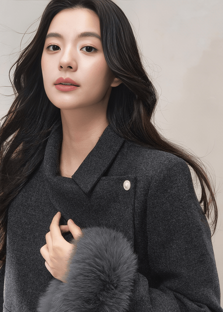 FAUX FUR CUFF JACKET&SKIRT - ANLEM