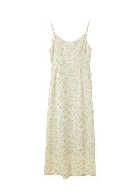 FLORAL V - NECK CAMISOLE DRESS - ANLEM