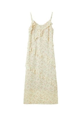 FLORAL V - NECK CAMISOLE DRESS - ANLEM