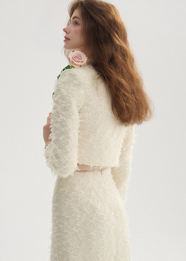 FLUFFY SHORT JACKET - ANLEM