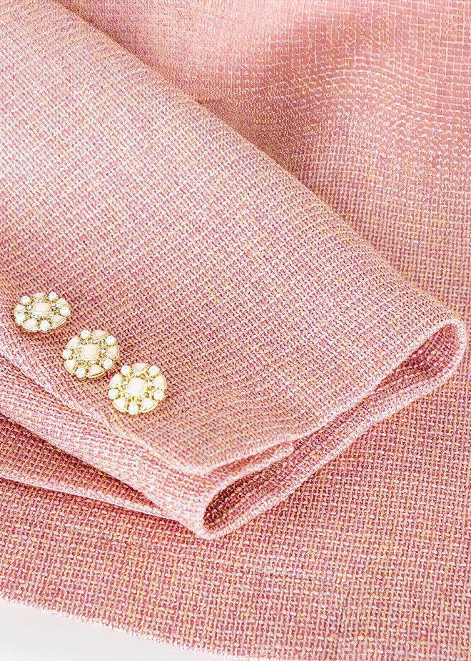 GENTLE PINK TWEED JACKET - ANLEM