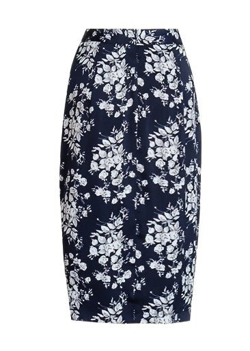 HIGH WAIST FLORAL SLIT SKIRT - ANLEM