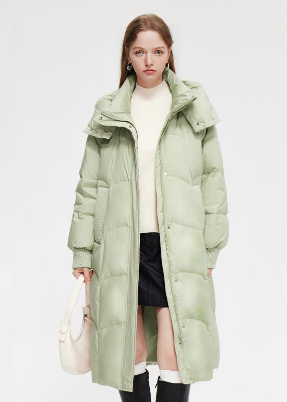 HOODED LONG DOWN JACKET - ANLEM