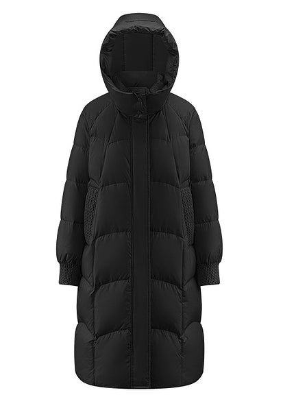 HOODED LONG DOWN JACKET - ANLEM