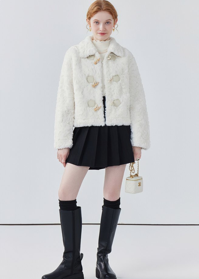 HORN BUTTONS FUR JACKET - ANLEM