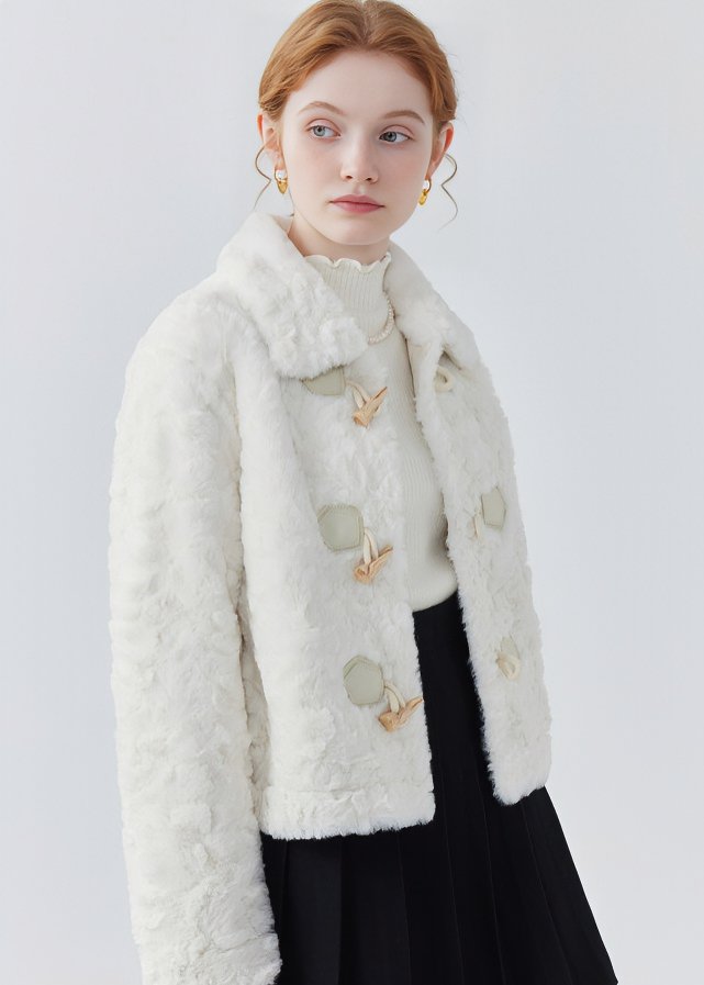 HORN BUTTONS FUR JACKET - ANLEM