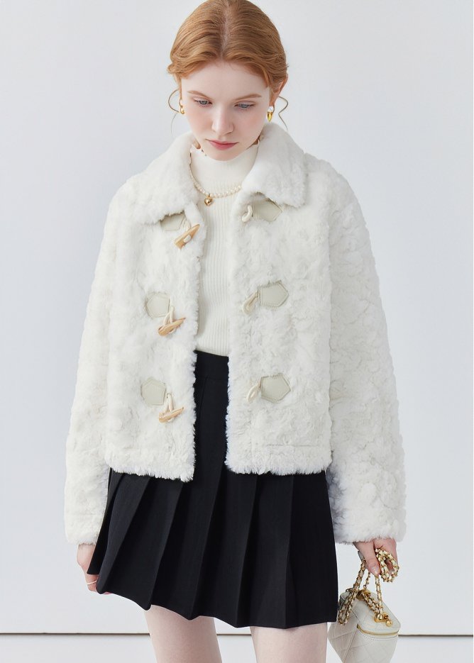 HORN BUTTONS FUR JACKET - ANLEM