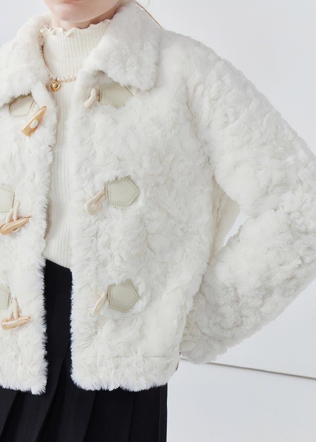 HORN BUTTONS FUR JACKET - ANLEM