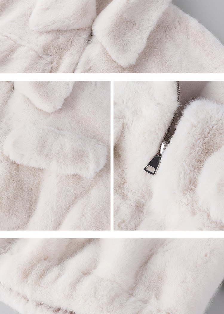 IMITATION FUR SHORT JACKET - ANLEM