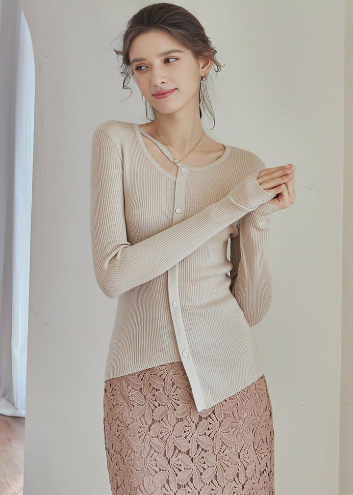 IRREGULAR SLIM KNIT CARDIGAN - ANLEM