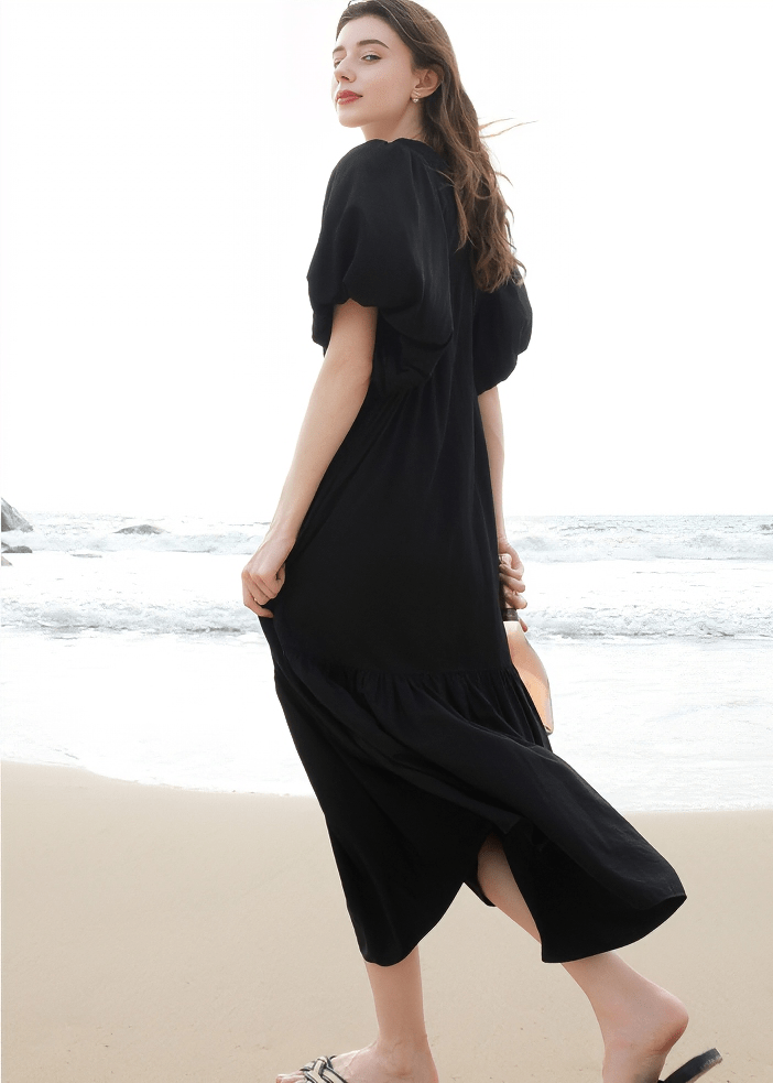 KIMONO SLEEVE MAXI DRESS - ANLEM