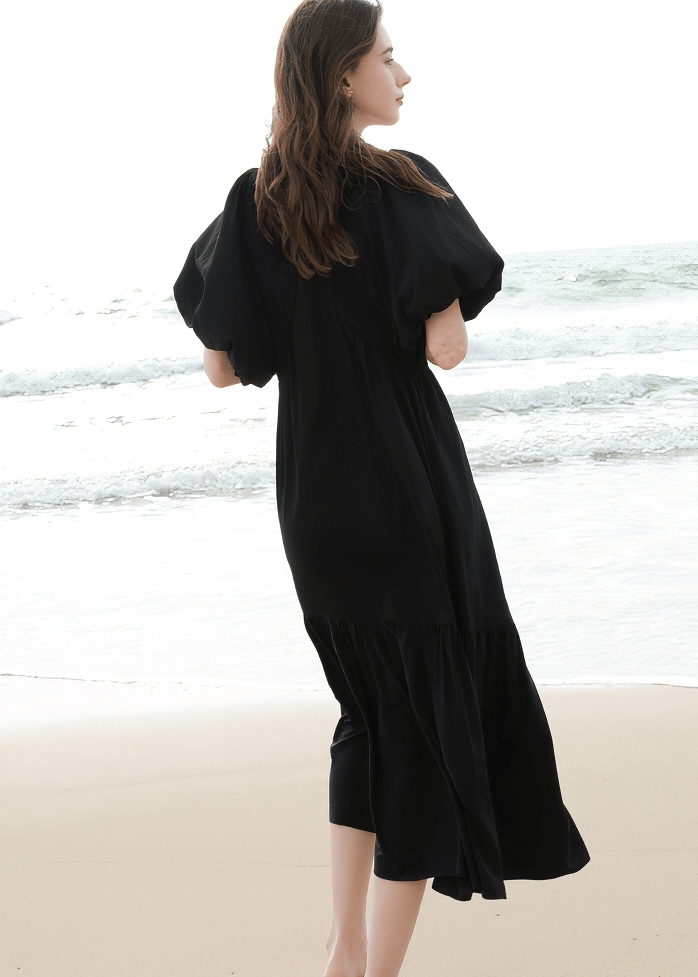 KIMONO SLEEVE MAXI DRESS - ANLEM