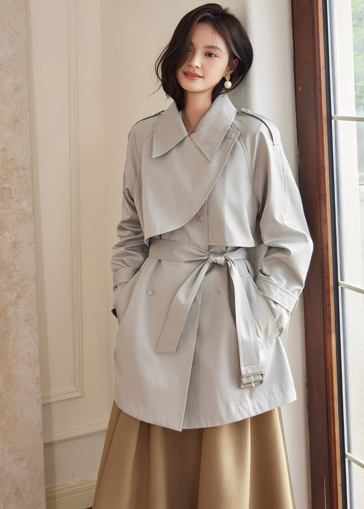 LAPEL TIGHT MIDI TRENCH COAT - ANLEM