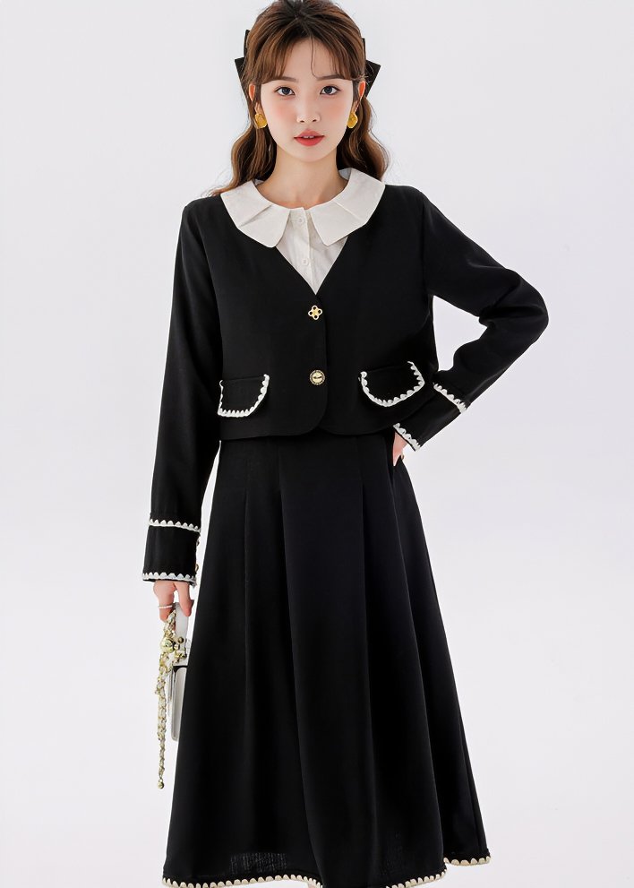 LAYER STYLE JACKET & SKIRT - ANLEM