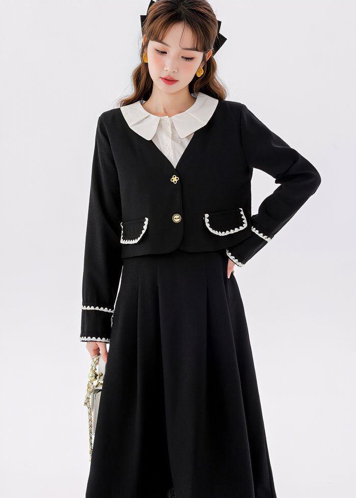 LAYER STYLE JACKET & SKIRT - ANLEM