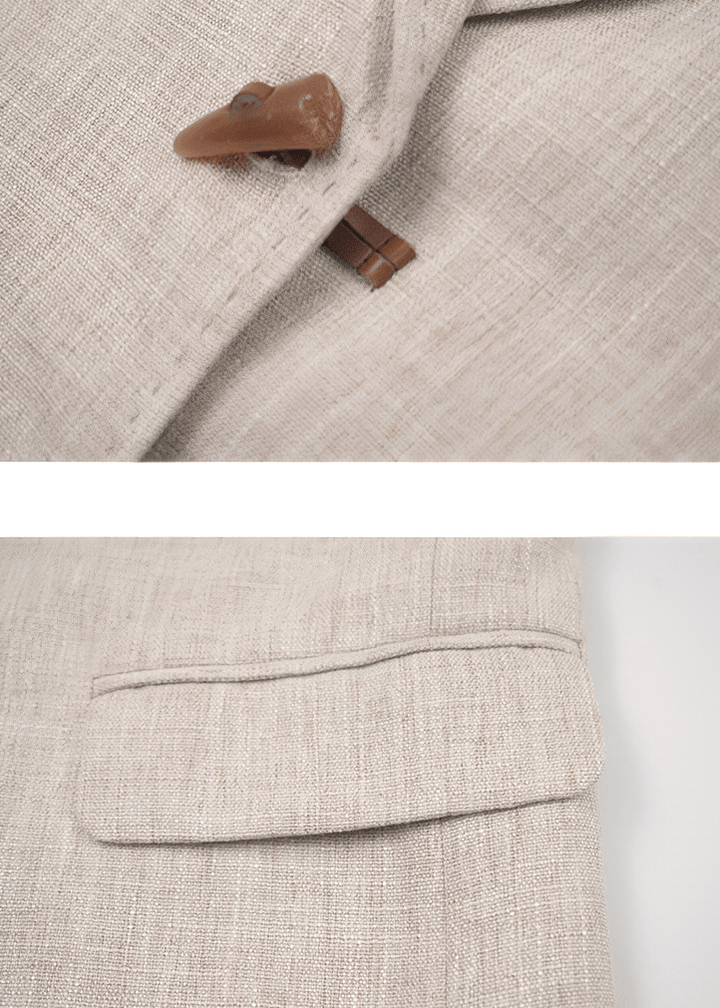 LINEN BLEND TAILORED BLAZER - ANLEM