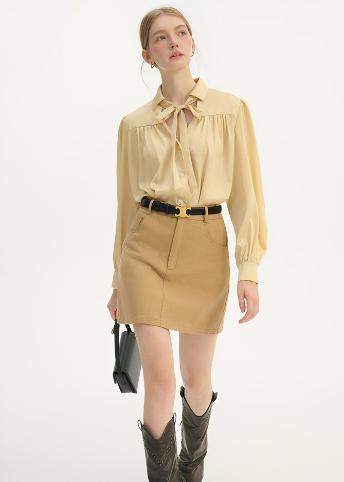 LONG PUFF SLEEVE SHIRT - ANLEM