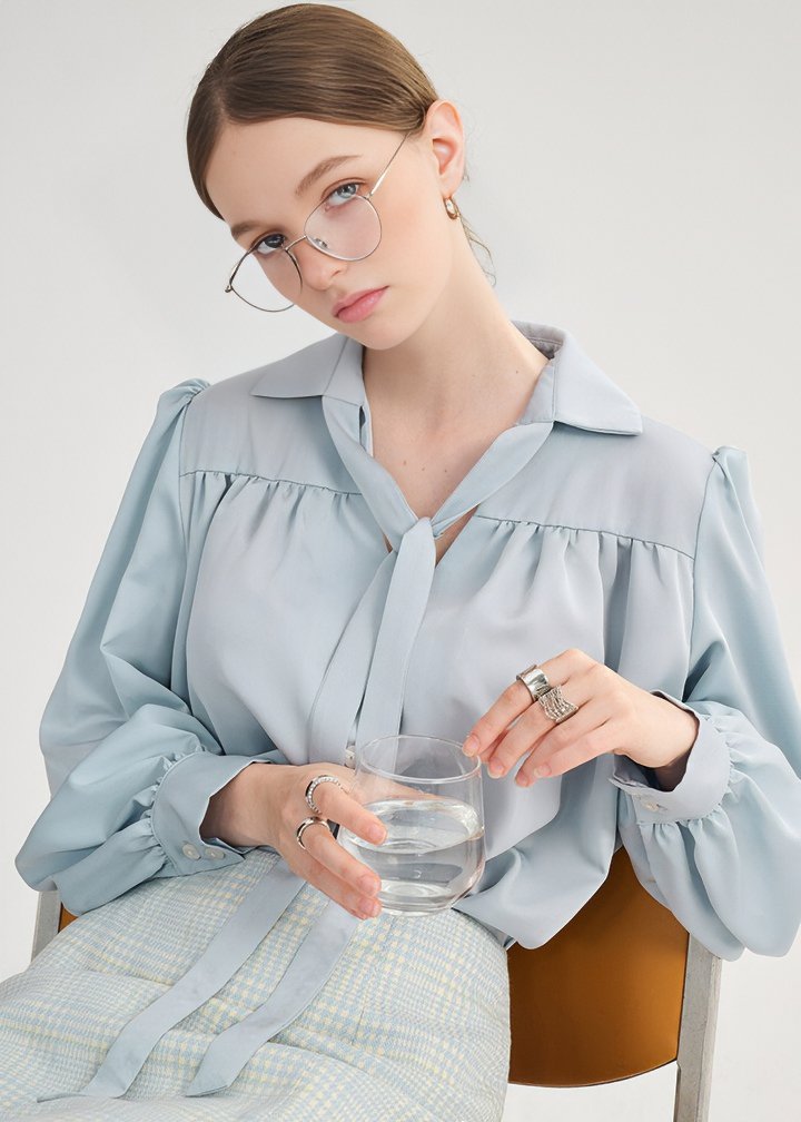 LONG PUFF SLEEVE SHIRT - ANLEM