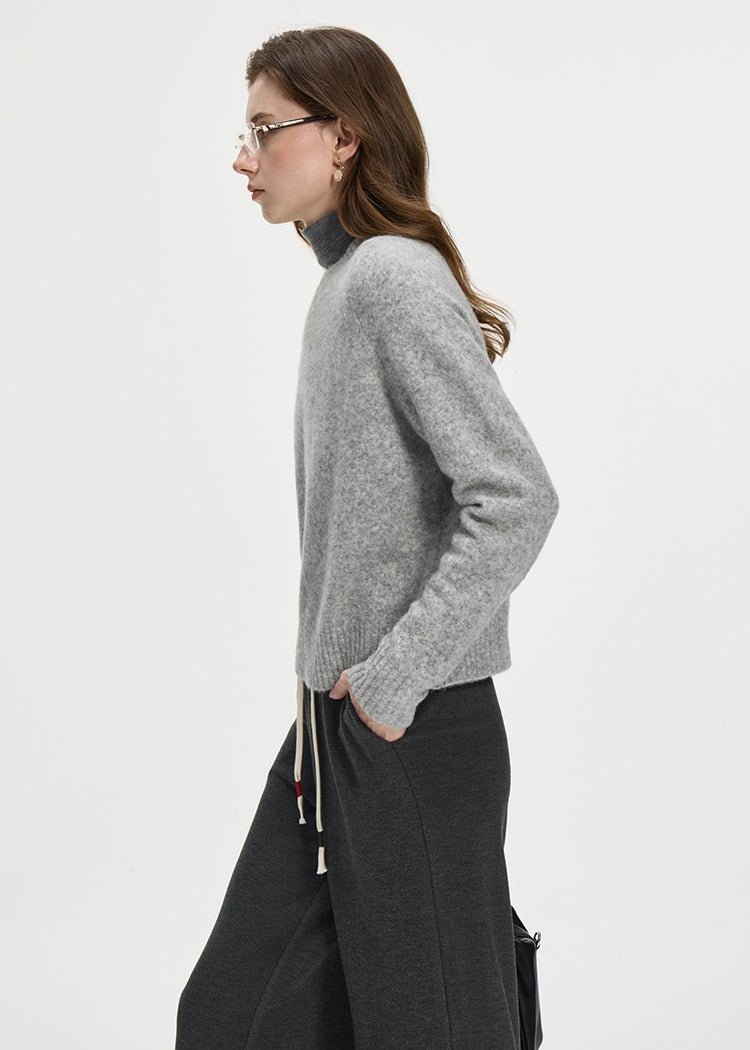 LOOSE GENTLE ROUND NECK KNIT - ANLEM