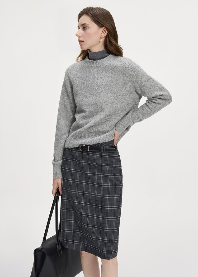 LOOSE GENTLE ROUND NECK KNIT - ANLEM