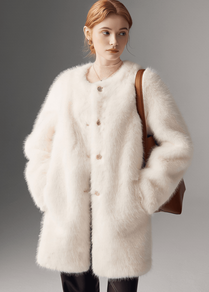 LUXURY FAUX FUR COAT - ANLEM
