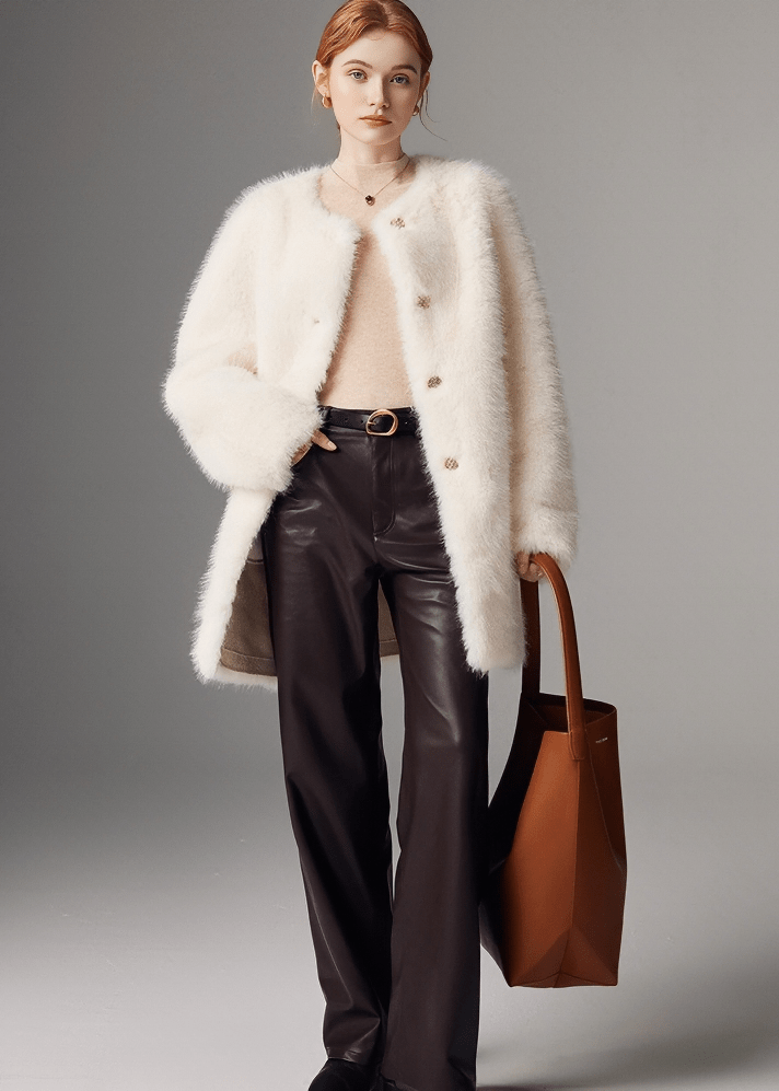 LUXURY FAUX FUR COAT - ANLEM