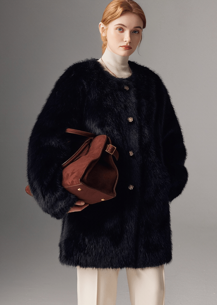LUXURY FAUX FUR COAT - ANLEM