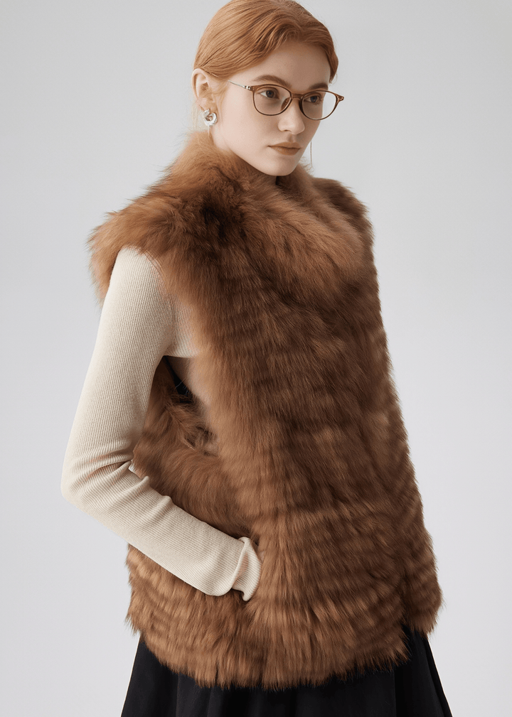 LUXURY FAUX FUR VEST - ANLEM