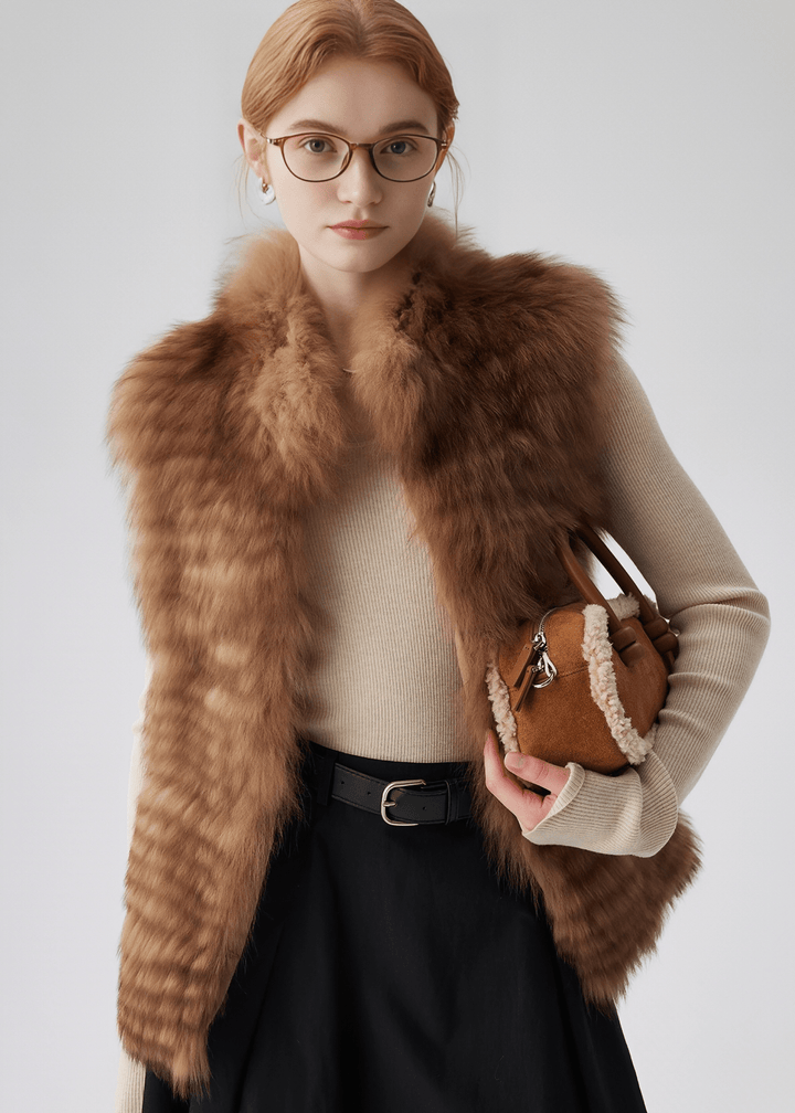 LUXURY FAUX FUR VEST - ANLEM