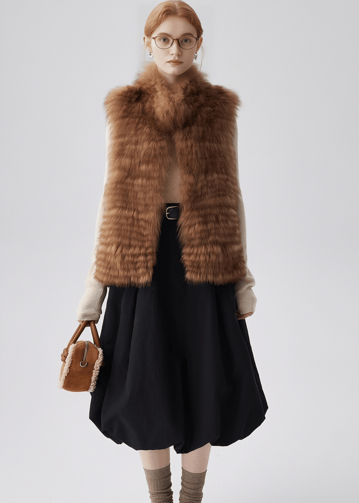LUXURY FAUX FUR VEST - ANLEM