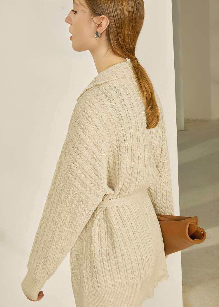 MILKTEA MIDI KNIT CARDIGAN - ANLEM