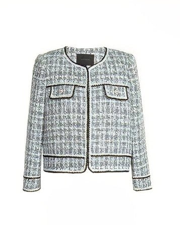 MIXED YARN TWEED SHORT JACKET - ANLEM