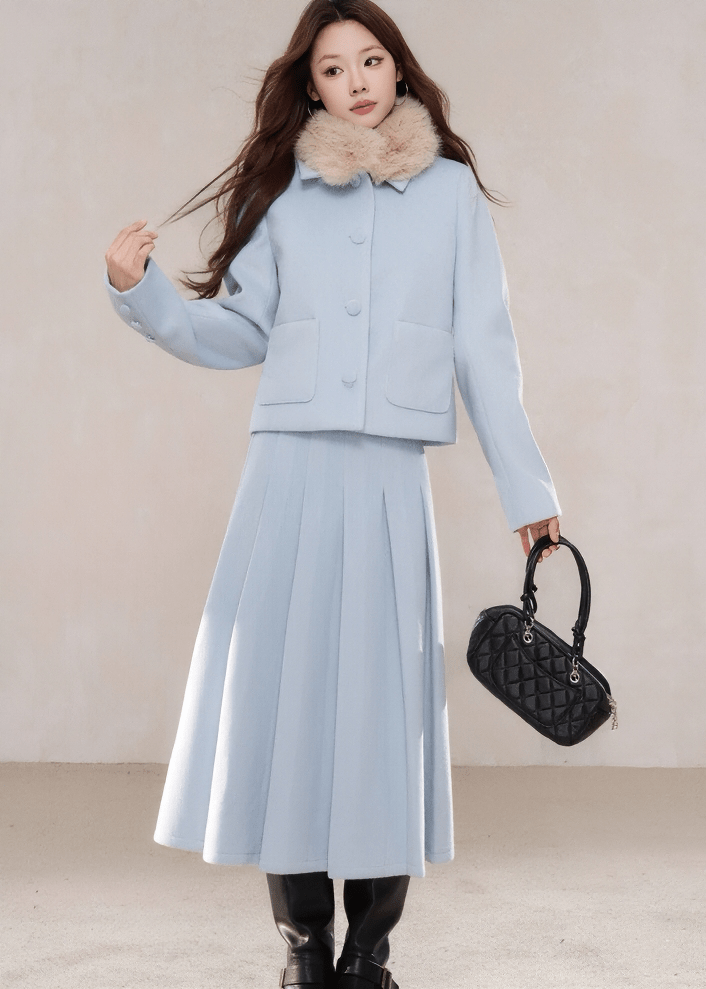MODERN CHIC COORD JACKET&SKIRT - ANLEM