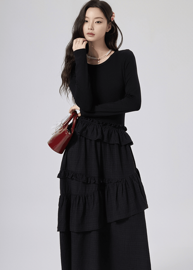 MODERN GATHERED FLORENCE DRESS - ANLEM