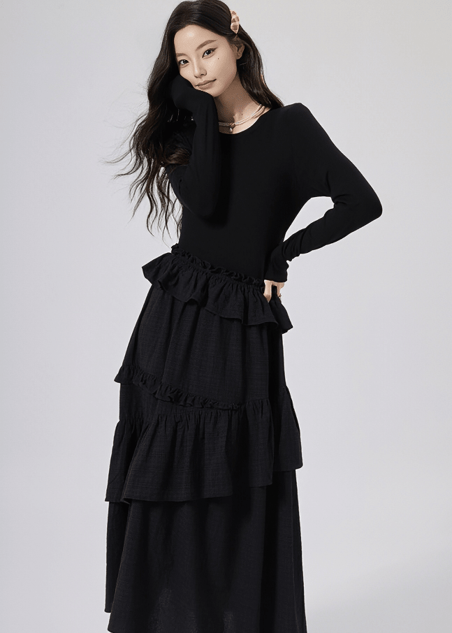 MODERN GATHERED FLORENCE DRESS - ANLEM