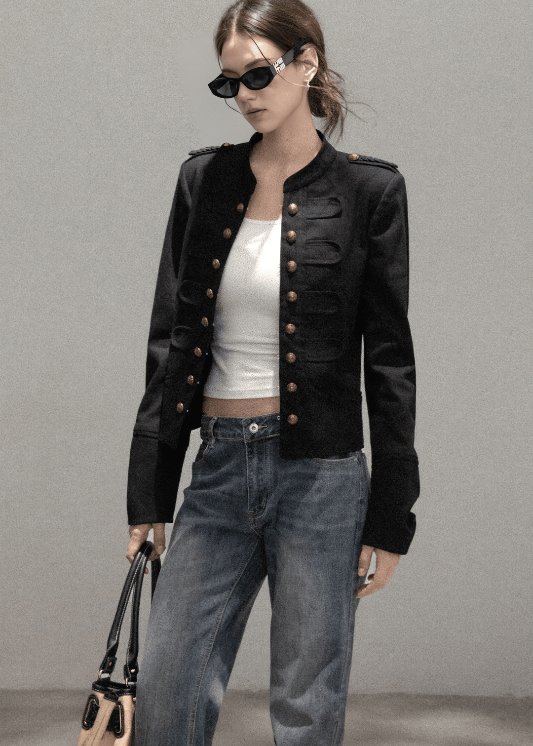 NAPOLEON METALLIC BUTTON JACKET - ANLEM