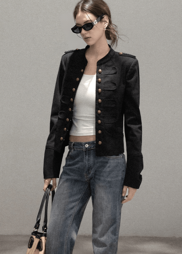 NAPOLEON METALLIC BUTTON JACKET - ANLEM