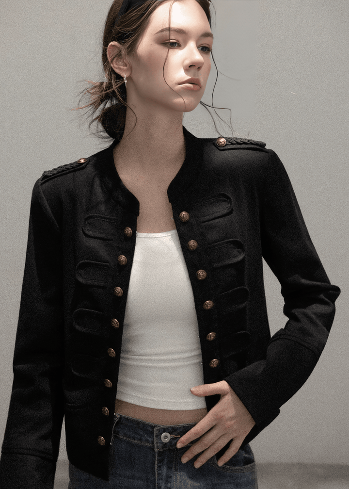 NAPOLEON METALLIC BUTTON JACKET - ANLEM