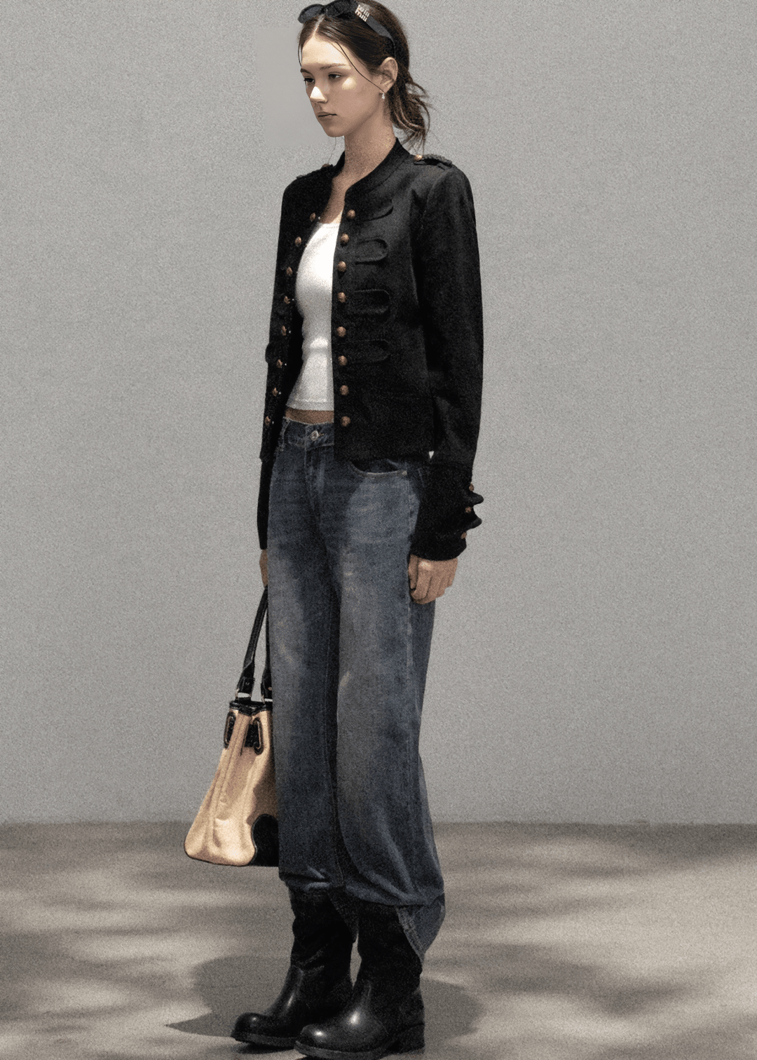 NAPOLEON METALLIC BUTTON JACKET - ANLEM