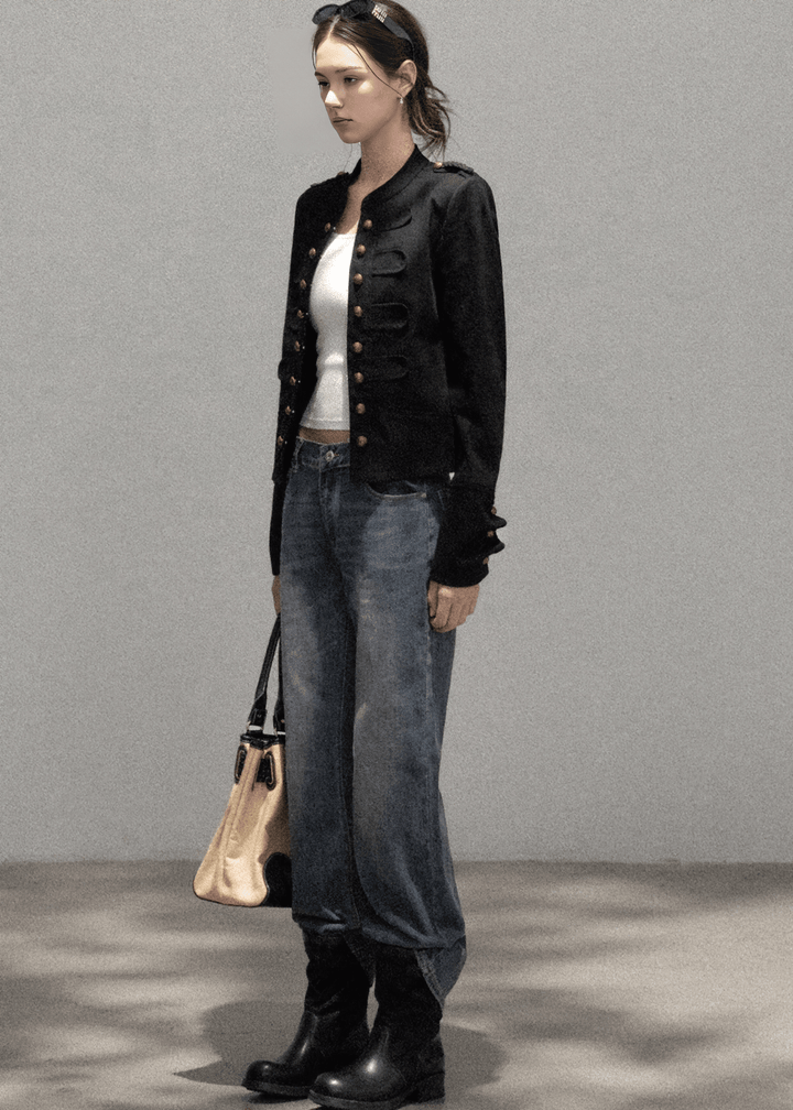 NAPOLEON METALLIC BUTTON JACKET - ANLEM