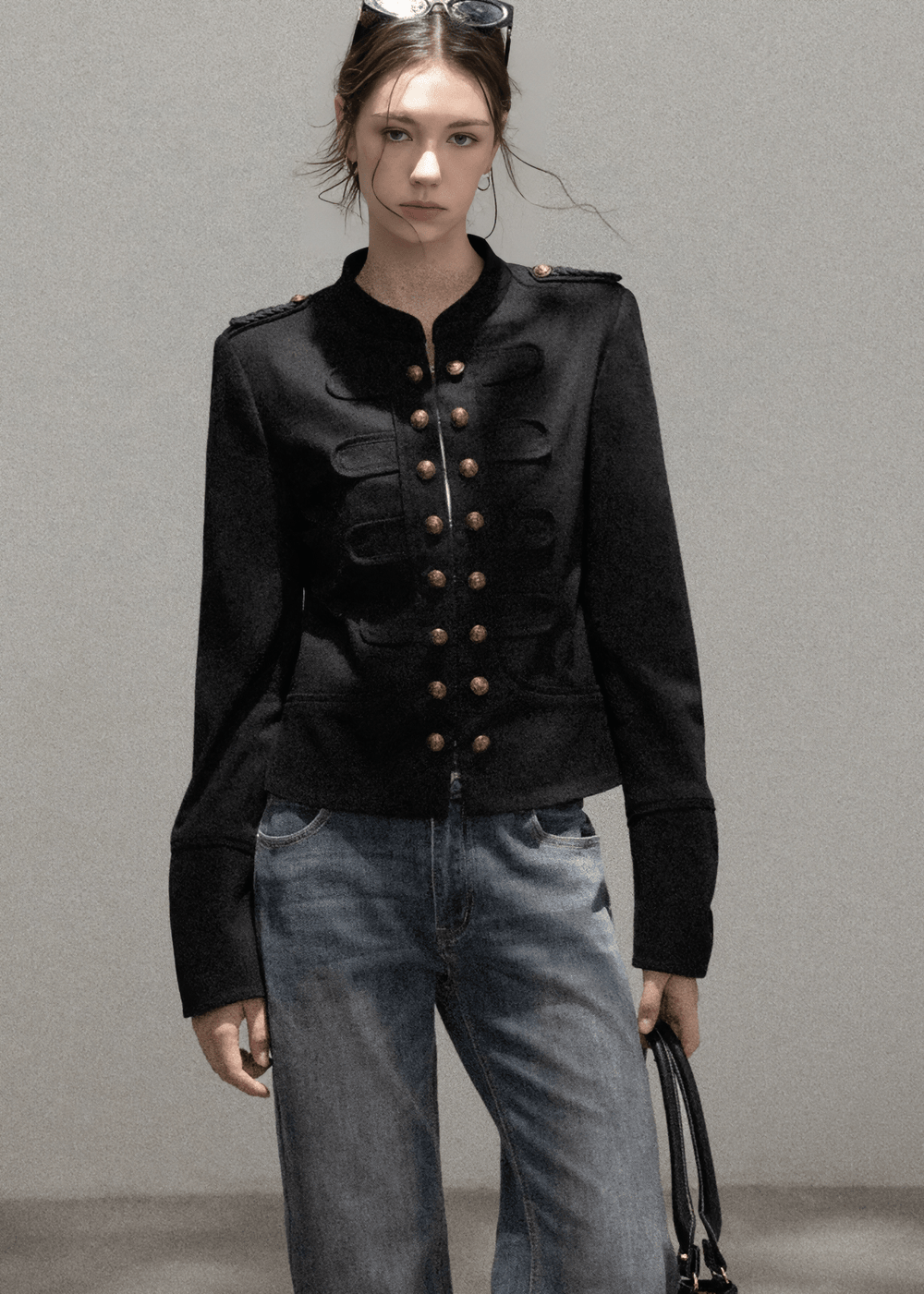 NAPOLEON METALLIC BUTTON JACKET - ANLEM