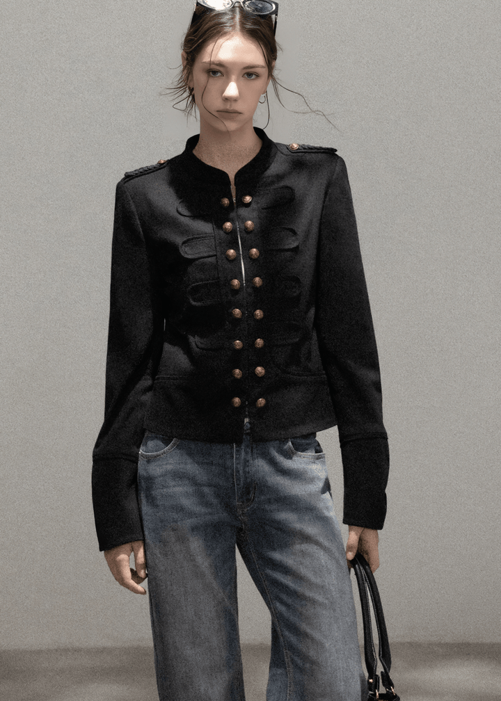 NAPOLEON METALLIC BUTTON JACKET - ANLEM