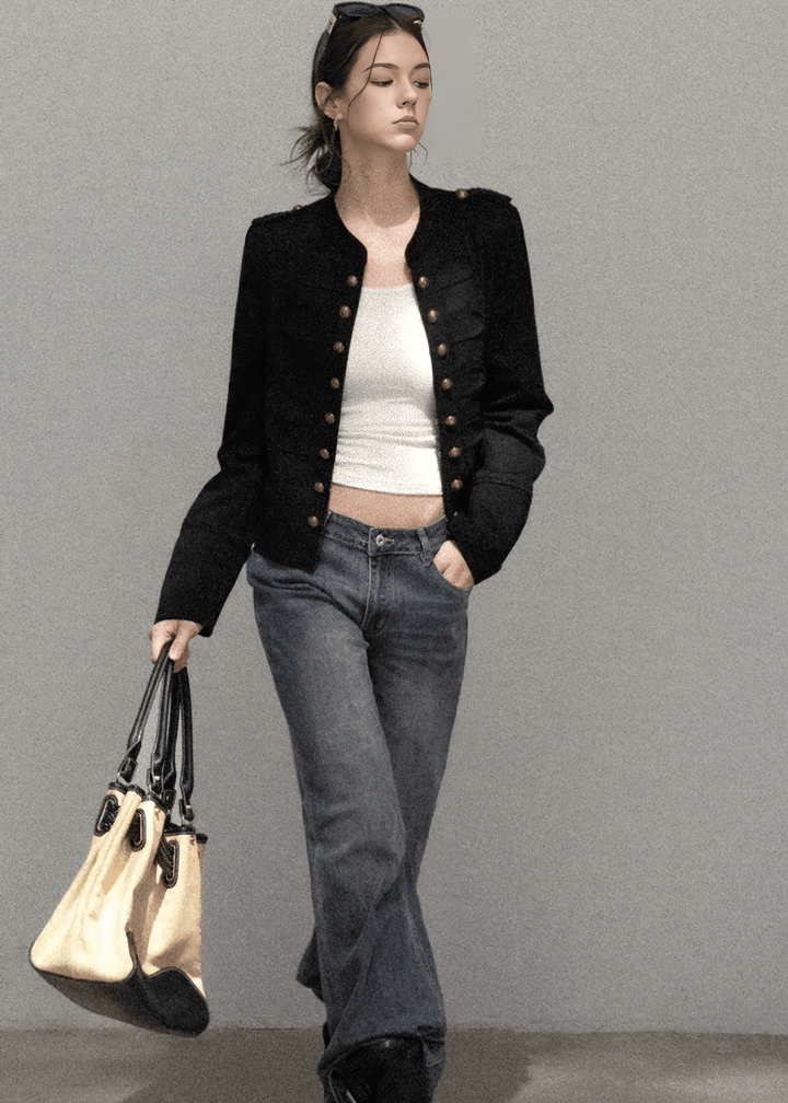 NAPOLEON METALLIC BUTTON JACKET - ANLEM